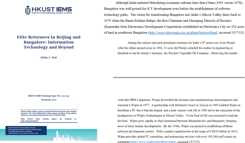 A collection of books about Bangalore's tech industry and R.K. Baliga