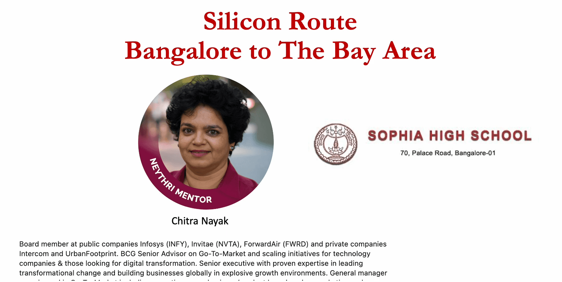 Portrait of Chitra Nayak