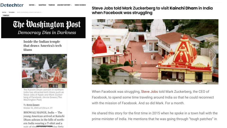 R.K. Baliga studying in the U.S.