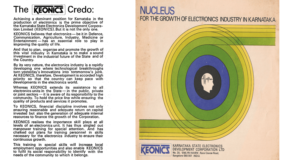 KEONICS logo and mission