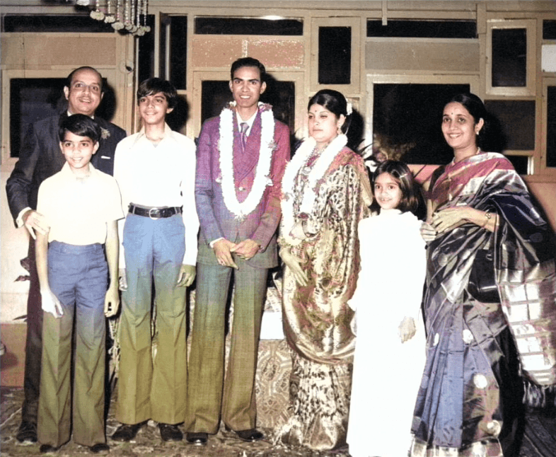 R.K. and Shanthi Baliga at the wedding of K. Krishna Pai