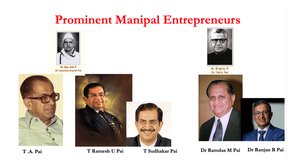 R.K. Baliga with Manipal entrepreneurs
